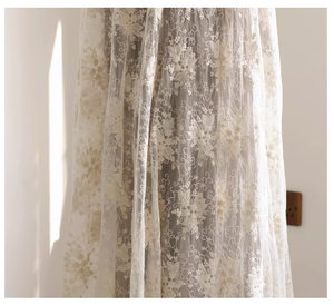 Custom Wedding Dresses Sequin Fabric Three-dimensional Embroidery <strong>White</strong> Lace Soft Mesh <strong>Gauze</strong> for Boys and Girls - Product Image 5