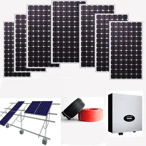 5KW Sistema Solar Na Grade Para Uso Doméstico 5000w sistema solar em casa entre em contato com a energia elétrica nacional