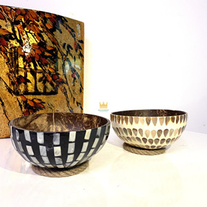 OEM Mosaic Mother of Pearl <b>Coconut</b> <b>Shell</b> Bowls Decorative Candy Bowls Sustainable Gift Items for Global Buyers - Product Image 5