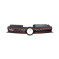 RSU Modifizierte Kühlergrills ROTE Chromlinie Autozubehör Ersatzteile für Golf 6 2009-2013 GTI-Upgrade