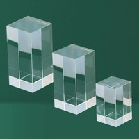 Bloque de Cristal Transparente Redondo YearsCrystal, Bloque de Cristal Grabado con Láser, Brillante, Coleccionable, Regalos Promocionales