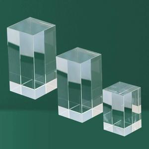 Bloc de verre cristallin laser transparent, plaque de cristal K9 trempé étincelant, bloc de verre vierge pour gravure - Product Image 4