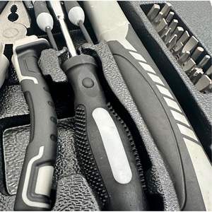 Ensemble d'outils en acier au carbone de 26 pièces avec marteau, pinces, embouts de tournevis, outils à main pour usage domestique - Product Image 3