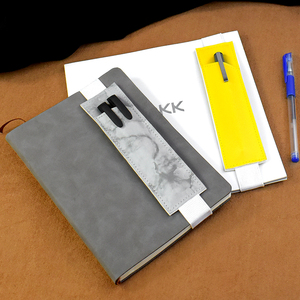 Kotak Pensil Karet Gelang Kulit PU Kustom, Tempat Pena Notebook Gesper Elastis Ramah Lingkungan Kantor Sekolah - Product Image 3