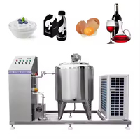 Réservoir de pasteurisation et de stérilisation du lait à haute productivité avec équipement de réfrigération pour le traitement du lait de chèvre 24kW 380V
