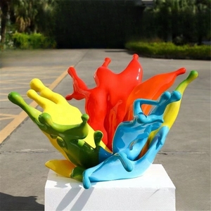 Trang trí hiển thị hiện đại trong nhà kích thước lớn tùy chỉnh nhựa sơn mài ngoài trời sợi thủy tinh nghệ thuật trừu tượng tượng Tượng điêu khắc để bán - Product Image 1