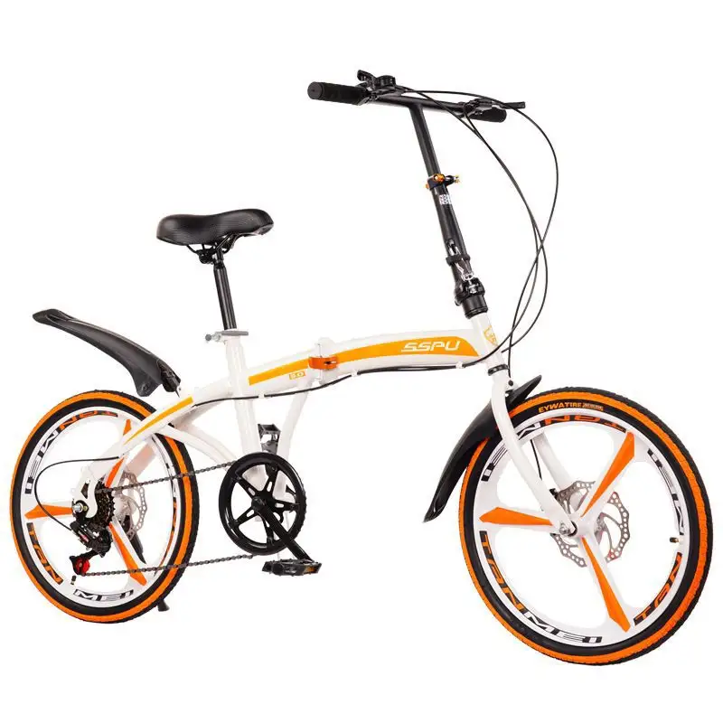 Mobilität Tragbares Fahrrad Fahrrad Stahl 13 Schneeketten für Auto Aluminium legierung 20 "klappbare variable Geschwindigkeit Adult Student HS 6-Gang