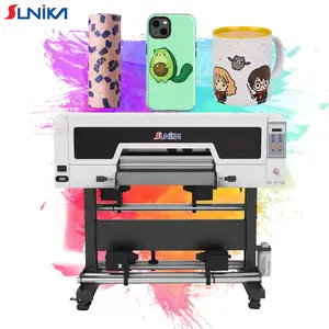 Sunika Low-Priced Label Printer Machine With Epson I3200 Printhead 60cm DTF Sticker UV DFT Printer T Shirt Printing Machine