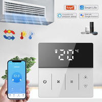 Termostato Inteligente WiFi HY609AC para Ventilador de Bobina, Control Remoto por Aplicación, Ventilador de 3 Velocidades para Hotel, Oficina, HVAC