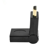 Adaptateur de câble d'extension HDMI mâle vers HDMI femelle réglable à 180 degrés 1080P, convertisseur de rotation pliable HDMI, prise de tête