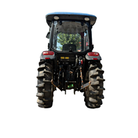 Tracteur agricole 4x4 de 90 CV avec cabine fermée, moteur turbocompressé V35-100c42 pour travaux agricoles sur rizières et terres arides