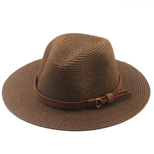 Nuevo Sombrero de Paja Natural de Panamá, Suave y con Forma, para Verano, para Mujer/Hombre, de Ala Ancha, para Playa, Protección UV, Estilo Fedora - Product Image 4