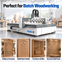 Machine de fraisage CNC multi-têtes à haute efficacité, 6 têtes, 2040, pour la sculpture sur bois