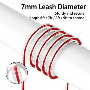 Laisse de SUP enroulée de 7 mm, 6 à 9 pieds, sangle de cheville rembourrée anti-emmêlement à <span class=keywords><strong>d</strong></span>égagement rapide, 6 couleurs vives pour le paddle et le <span class=keywords><strong>surf</strong></span> - Product Image 4
