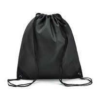 Sac à dos de sport pliable unisexe en polyester, populaire et promotionnel, avec cordon de serrage, disponible en plusieurs couleurs