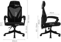 Chaise inclinable ergonomique E-Sports Chaise d'ordinateur pour bureau à domicile et dortoir pour café Internet Diffusion en direct et jeux