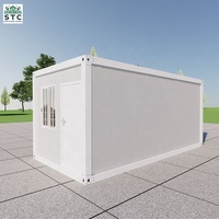 Maison préfabriquée de luxe en acier pliable de haute qualité de 20 pieds, design contemporain, maison conteneur pliable prête à l'emploi