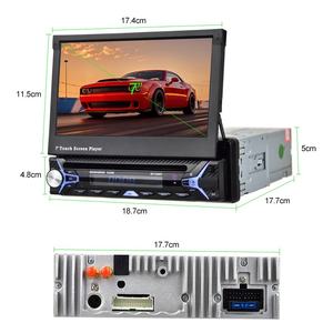 Pour Podofo 1 Din Android voiture pour lecteur DVD 7 \ "écran tactile rétractable stéréo autoradio GPS BT FM <span class=keywords><strong>RDS</strong></span> certifié 60 vendu non - Product Image 5