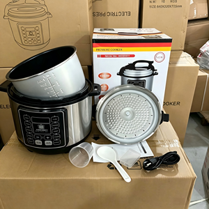 Cuisinière à pression électrique multifonctionnelle intelligente <span class=keywords><strong>10</strong></span>-en-1 de 6 <span class=keywords><strong>litres</strong></span> en acier inoxydable, grande capacité, 1000W - Product Image 4