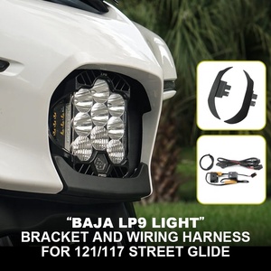 Arnés de cableado y soporte para faro delantero Chiefdom Baja LP9 para <span class=keywords><strong>HD</strong></span> Street Glide <span class=keywords><strong>CVO</strong></span> 2023/121 y 2024/117 - Retrofit/Actualización - Product Image 1
