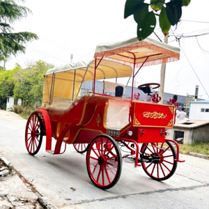 Porta <span class=keywords><strong>Numero</strong></span> da Tavolo a Forma di Carrozza Reale, in Legno, per Esterni, a Tema Natalizio, con Ruota di Carrozza e Design Ispirato a Carrozza Elettrica per Trasporto Passeggeri - Product Image 1