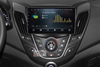 Radio Navigasi GPS Mobil Android Gerllish dengan Layar Sentuh GPS Terintegrasi, CarPlay Opsional untuk Veloster 2011-2016