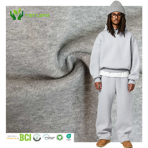 Survêtement en molleton de coton épais surdimensionné pour hommes, ensemble pantalon de survêtement et sweat à capuche évasés pour hommes - Product Image 1