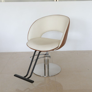 Chaise de Barbier Moderne et Simple en Cuir, Pivotante et Hydraulique, Petite Chaise de Salon pour Coiffeur - Product Image 3