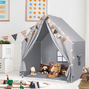 Carpa de Juego Infantil Portátil con Diseño de <span class=keywords><strong>Castillo</strong></span> de Princesa, Carpa Pequeña de Algodón para Interiores, Ideal para el Verano - Product Image 5