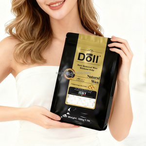 Cera Depilatoria Professionale di Alta Qualità per Saloni, 500g, Bianca, Profumo Cocco, Ipoallergenica, in Perle di Cera d'Api Dura per <span class=keywords><strong>Viso</strong></span>, Gambe e Corpo - Product Image 1