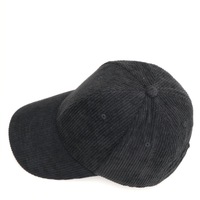 Nouvelle casquette de baseball en velours côtelé pour femme, automne-hiver, unie, chaude, tendance, à visière incurvée, polyvalente, décontractée, vente en gros
