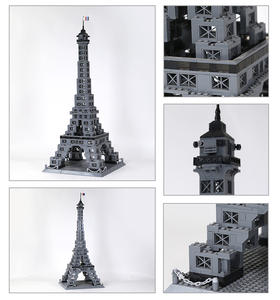 Eiffel Tower Paris France assemblaggio di blocchi di costruzione eco-friendly ABS/PC 1:800 modello di collezione regalo di giocattoli in scala architettonica - Product Image 3