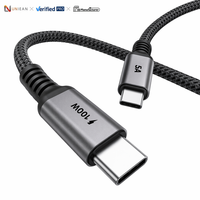 Câble de charge USB 2.0 Type-C vers Type-C tressé en nylon UNIEAN OEM 100W PD 5A