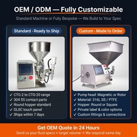 Machine de remplissage à pompe magnétique pour crème, lotion, miel, huile, sauce, gel, qualité alimentaire, acier inoxydable 304, haute précision ±1%