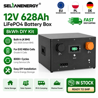بطارية LiFePO4 طراز MB56 4S 12V 628Ah 8kWh متوفرة في المخزون الأوروبي، طقم DIY مع نظام إدارة البطارية الذكي JK 16S 300A لخلايا EVE MB56، صندوق تخزين الطاقة