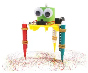 Robot Graffiti Elektrik DIY Mainan Penemuan Anak, Mainan Percobaan Fisika Proyek Pendidikan untuk Hadiah Anak-anak