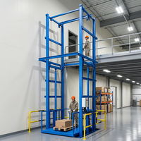 Monte-charge vertical hydraulique TAIGANG TGSJD pour entrepôt, élévateur de marchandises sur rail, hauteur de levage 16 mètres
