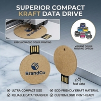 Nouvelle arrivée, clé USB écologique en paille de blé, clé USB ronde en forme de carte, clé USB 2.0, clé USB en papier, disque mémoire recyclable