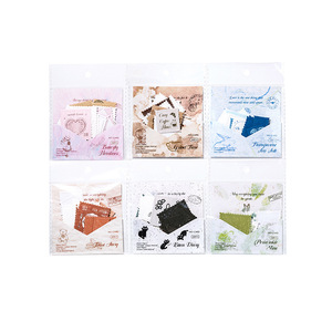 Pegatinas con Estampado en Relieve LABON, Paquete de Papel Texturizado Vintage para Scrapbooking Retro, Material para Diario Creativo - Product Image 6