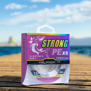 Ligne <span class=keywords><strong>de</strong></span> pêche PE 100M X8 8 brins tressés, ligne <span class=keywords><strong>de</strong></span> pêche haute résistance, anti-morsure, lignes <span class=keywords><strong>de</strong></span> pêche pour eau salée - Product Image 1