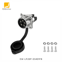 Connecteur d'alimentation E-Weichat IP68 480V 16/32A en plastique et métal EW-LP28 3/5 broches mâle femelle étanche