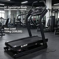 Caminadora Motorizada K-FIT con Inclinación del 50% para Subir Pendientes GS-851A-A SC, Pantalla LED Comercial, Entrenador de Cardio para Gimnasio