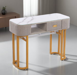 Wholesale Price Modern <b>Nail</b> Salon Furniture Metal and Iron <b>Nail</b> <b>Tables</b> Manicure Desk for Bedroom or Living Room Use - Product Image 2