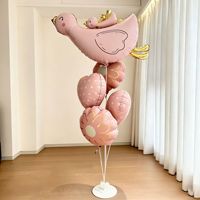 Ballons en aluminium mignons sur le thème de la canardière sauvage pour parents et enfants, décorations de fond pour fête d'anniversaire d'enfants