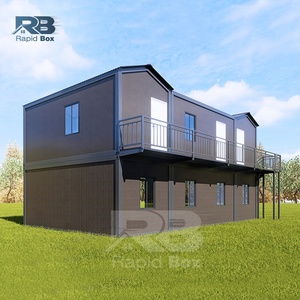 Luxury 2 3 Bedroom Portable Mobile Home Cabin House 2 Floor Modular Prefabricated House Portable Hotel Tiny <b>Container</b> House - Product Image 2