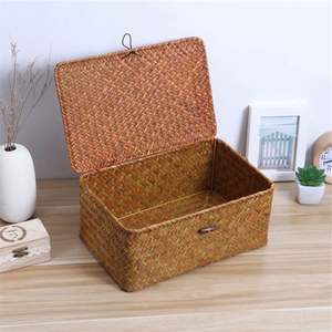 <span class=keywords><strong>Cesta</strong></span> de mimbre de almacenamiento para el hogar, ropa plegable portátil, juguete para niños, venta al por mayor, cestas de mimbre, cesto vacío, decoración de regalo para estante - Product Image 6