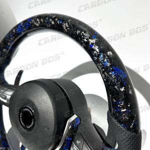 Volante de Fibra de Carbono Forjado Azul Directo de Fábrica para <span class=keywords><strong>BMW</strong></span> G20 G38 F10 F30 F50 F31 F35 E90 E92 E45 F30 E46 X5 Estilo Personalizado - Product Image 6
