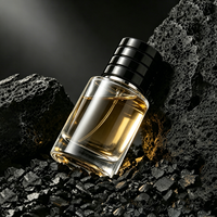 Flacons de parfum en verre noir mat 30/50/100 ml avec bouchon magnétique, marquage à chaud, logo personnalisé, coffret de luxe, pochette, emballage en carton