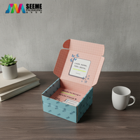 Boîtes d'expédition pour vêtements en carton ondulé avec impression de logo de marque personnalisée, couleur rose, emballage pour envoi postal