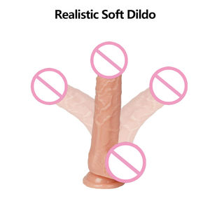 7.1 Polegada Realista Adulto Sexo Brinquedo Corpo Seguro G Spot Silicone Dildo com Forte Sucção Cup Hands Free Play - Product Image 4